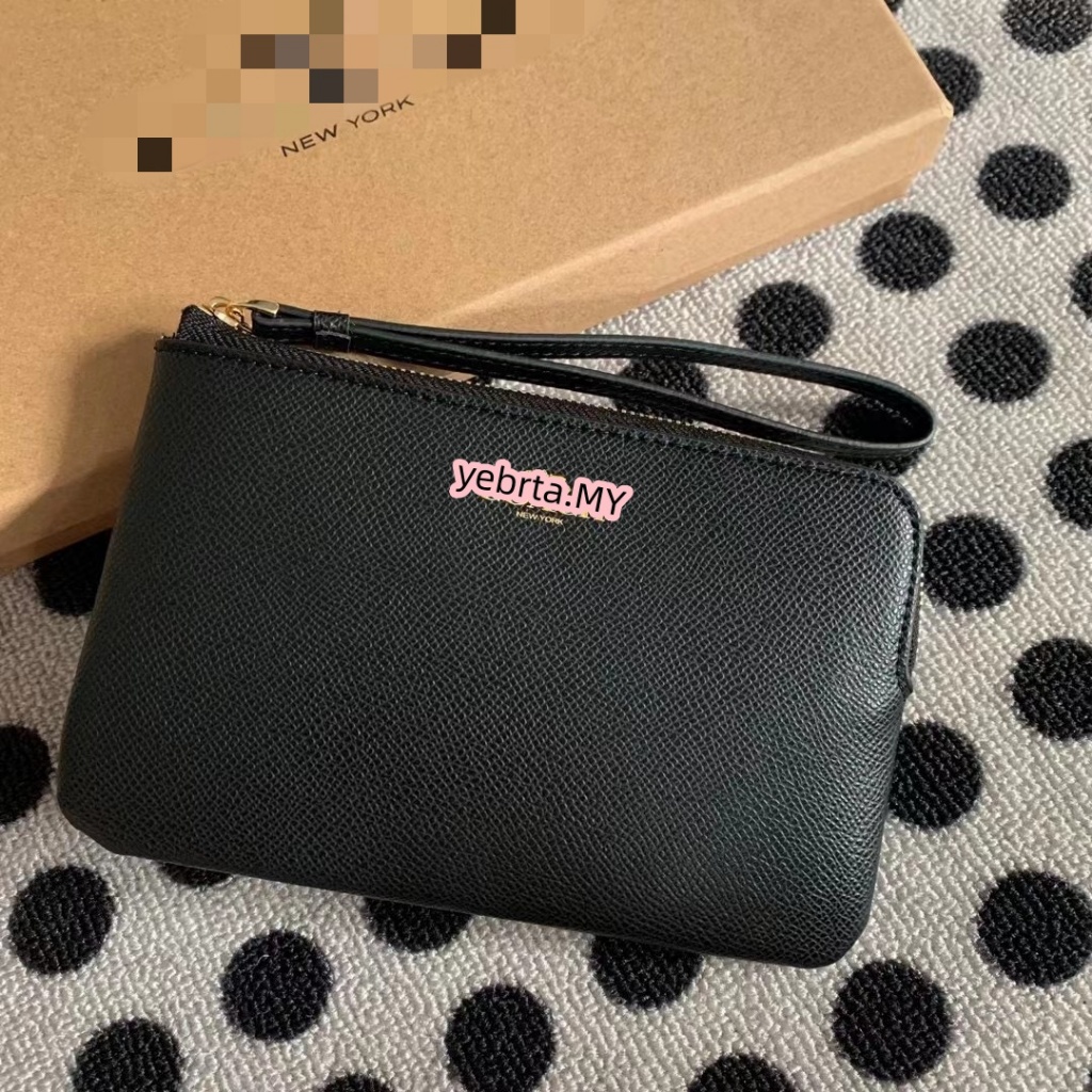 58035 58032 C4466 CW854 Corner Zip Wristlet Women Short Coin Purse Wallet Dompet Wanita