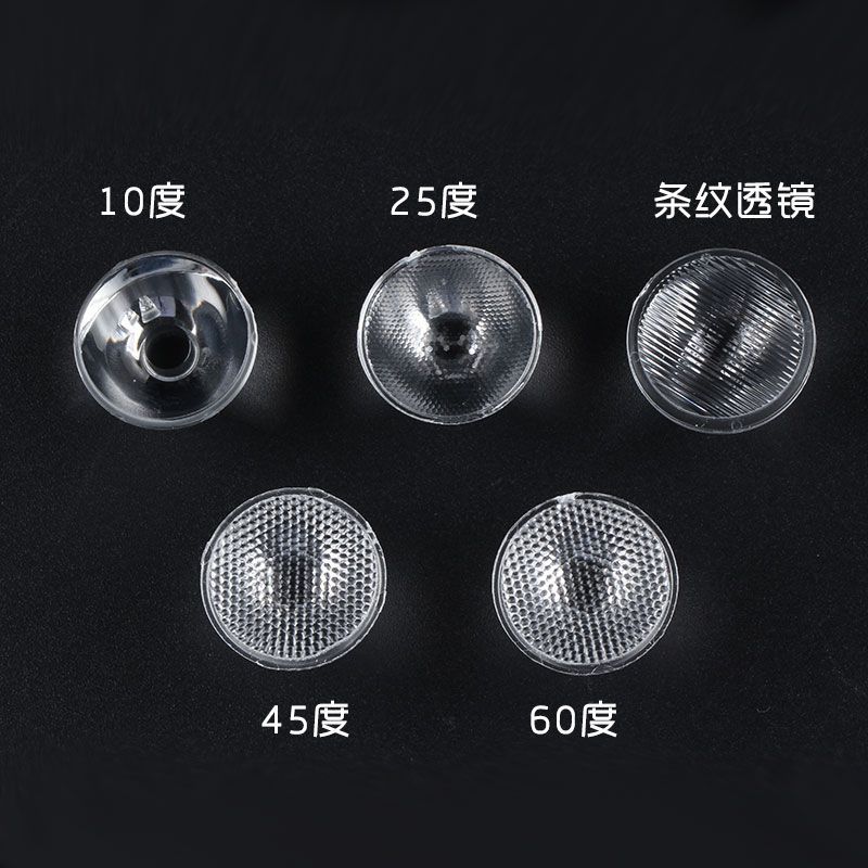 เลนส์ LED TIR ขนาด 10/25/45/60 องศา ใช้งานได้กับ.XML/XML2 LED