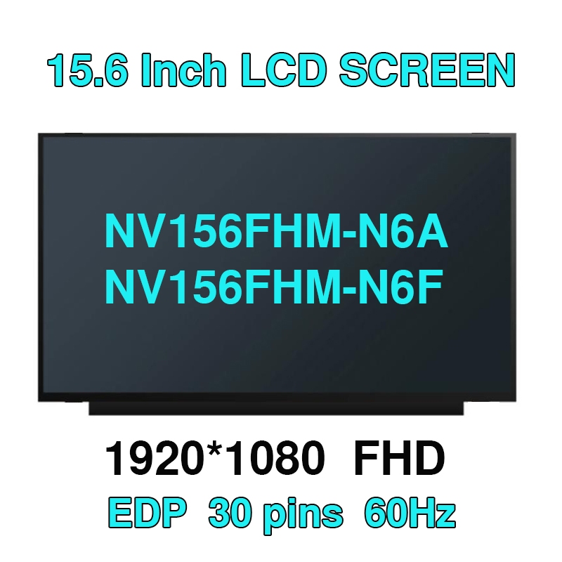 15.6 IPS แล็ปท็อปหน้าจอ LCD NV156FHM-N6A NV156FHM-N6F สําหรับ DELL Inspiron 3501 3505 3510 3520 3530