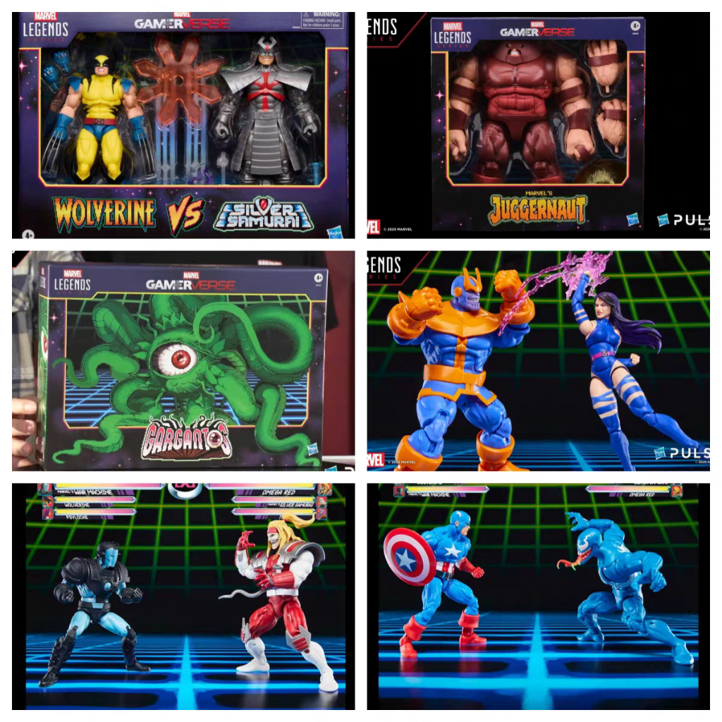 Hasbro Marvel Legends: Wolverine vs. Silver Samurai, War Machine vs. Red Omega, Groot (Eyemons) Deluxe Edition, Juggernaut Deluxe Edition – 6-Inch Articulated Action Figures