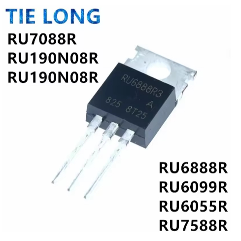 1-5PCS RU6888R TO220 RU6888 TO-220 RU6888R3 RU6099R RU6099 RU6055R RU6055 RU7588R RU7588R RU75N08R R