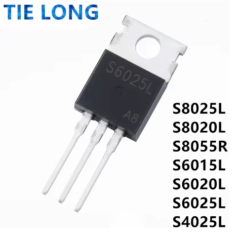 5PCS S8025L TO220 S8025 TO-220 25A 600V SCR S8020L S8020 S8055R S8055 S6015L S6015 S6020L S6020 S602
