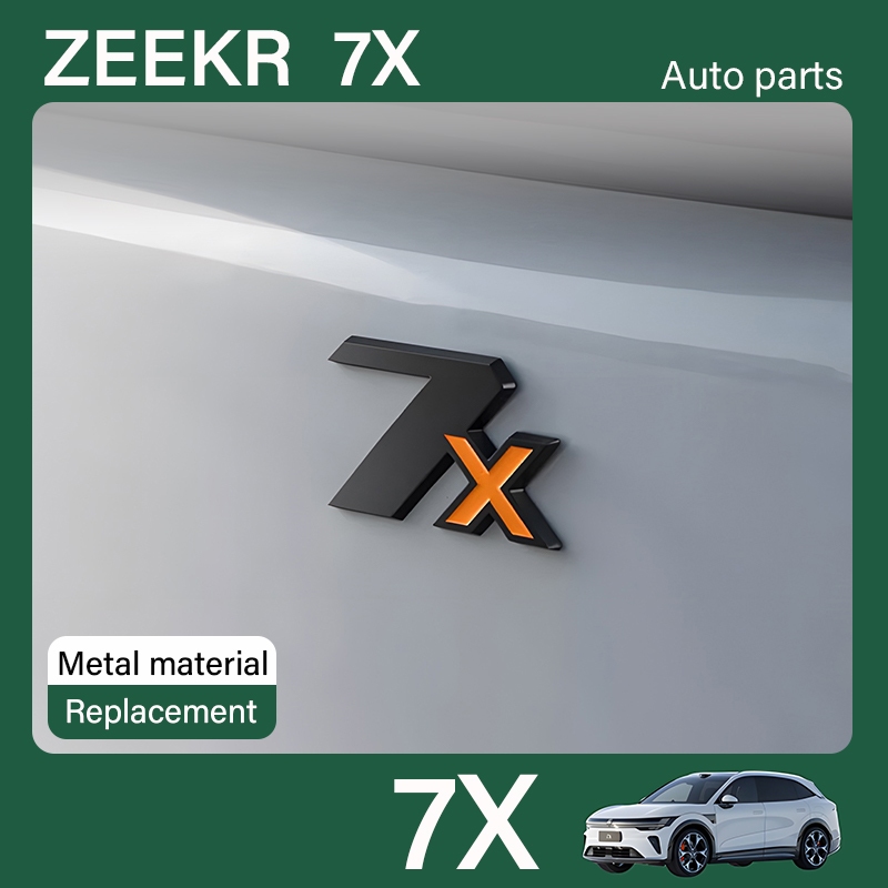เหมาะสำหรับ 2025 Zeeke 7x โลโก้รถสีดำ โลโก้ท้ายรถ ปรับแต่งอุปกรณ์ตกแต่งรถยนต์ โลโก้รถทดแทน Zeekr โลโก้ตกแต่งรถยนต์แบบโลหะ