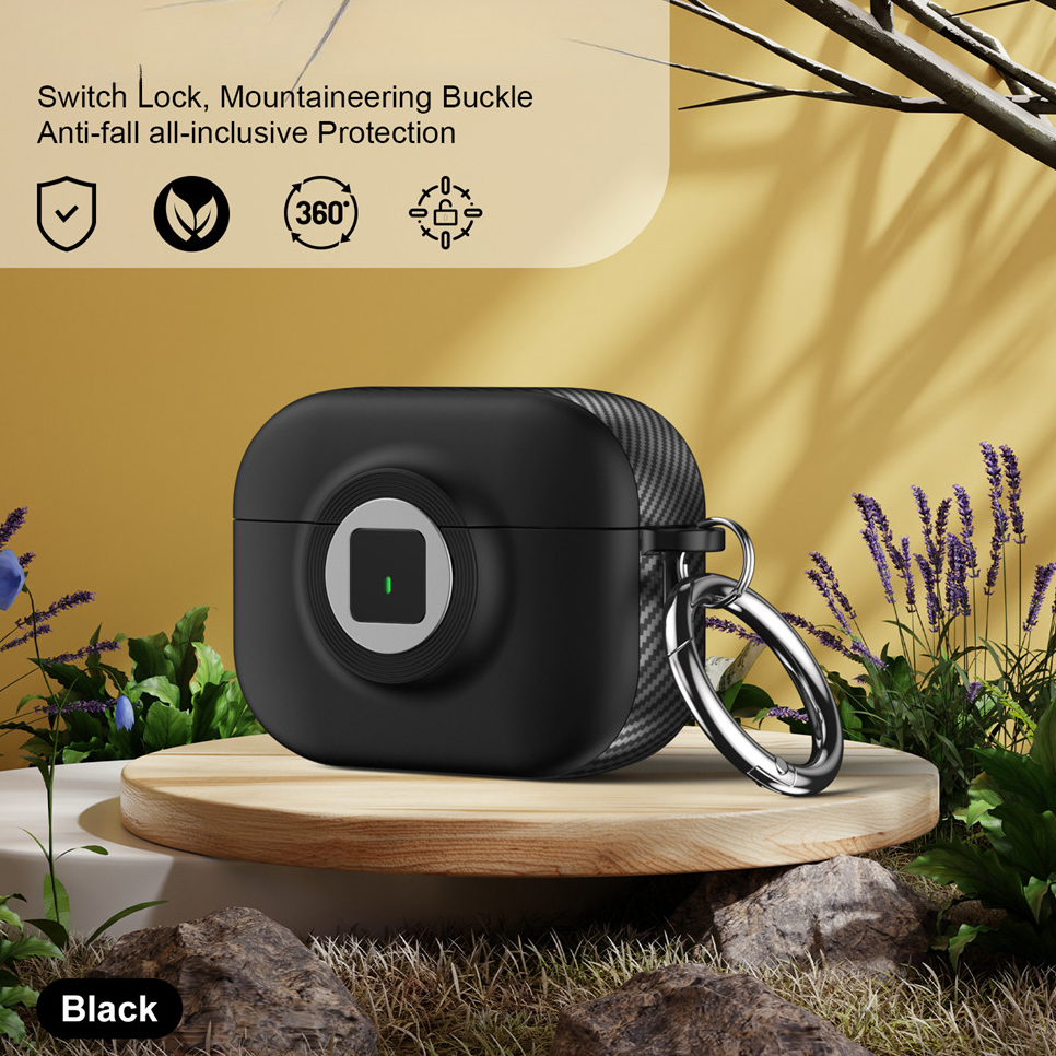 พร้อมล็อคความปลอดภัย Airpod Case สําหรับ Airpods Pro3 2025 4 Anc Pro 3 2 1 Pro2 ปลอก 2rd 3rd 4th Gen