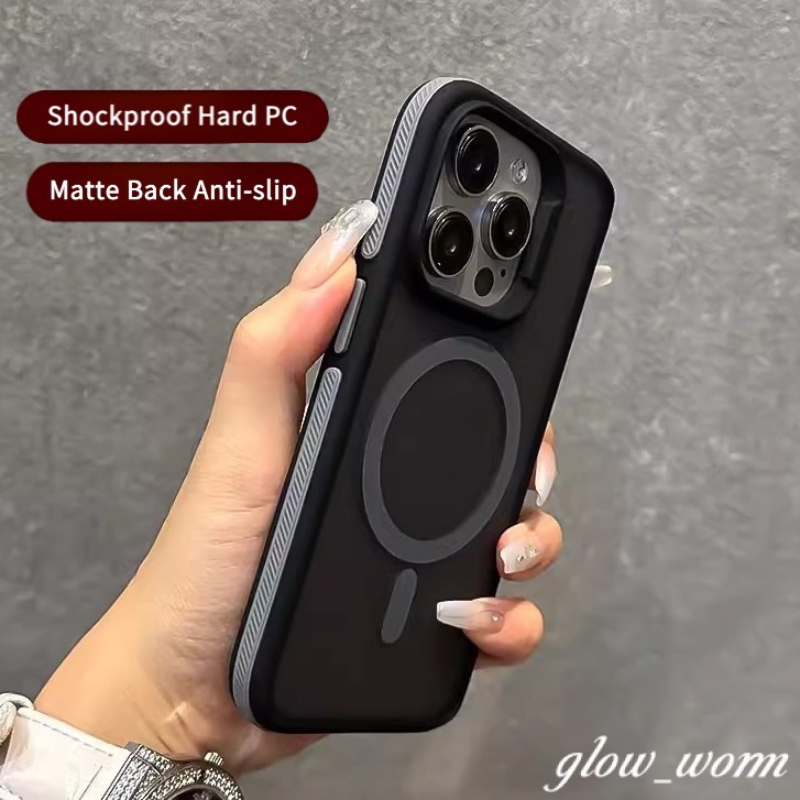 Magnetic PC Hard Shockproof กันกระแทกเคสโทรศัพท์สําหรับ iPhone 17 16 15 14 13 12 11 Pro Max Air