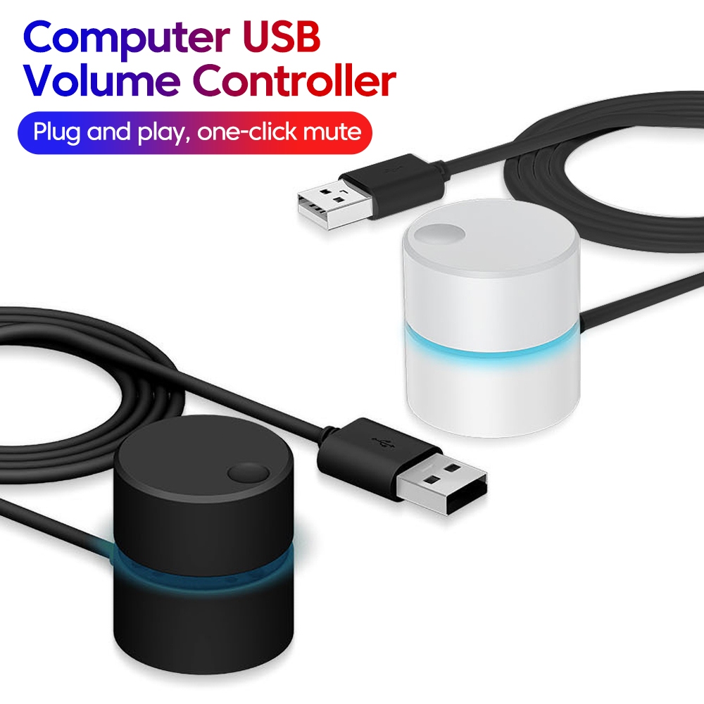 ชัก ใหม่สวิตช์ควบคุมระดับเสียงคอมพิวเตอร์เดสก์ท็อปสากลแล็ปท็อป ยูเอสบี สายต่อภายนอกตัวปรับระดับเสียง