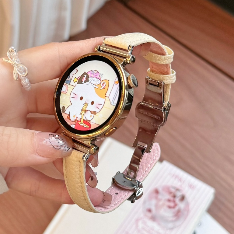 สายหนังบางสําหรับ Huawei Watch GT 6 Pro สาย Huawei Watch GT 6 สาย Huawei Watch GT 5 สาย Huawei Watch