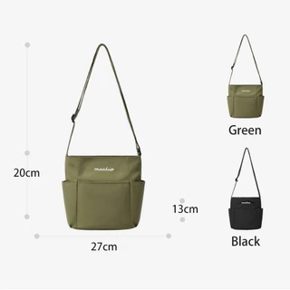 MANLUO Daily Pocket กระเป๋าสะพายข้าง โลโก้เปลี่ยนสี กันน้ำ ดีไซน์มินิมอล Unisex พร้อมส่งในไทย