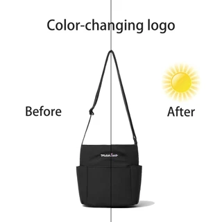 MANLUO Daily Pocket กระเป๋าสะพายข้าง โลโก้เปลี่ยนสี กันน้ำ ดีไซน์มินิมอล Unisex พร้อมส่งในไทย