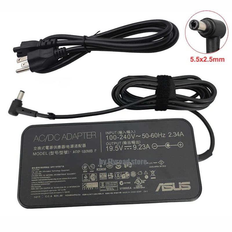 180W 19.5V 9.23A ADP-180MB F Charger Fit สําหรับ ASUS ROG G75VW G75VX GL502VT FX502VM FX702VM G751JM
