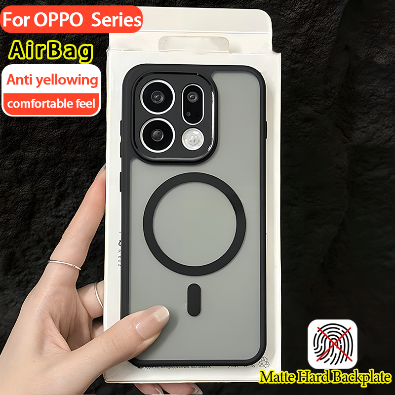 เคส OPPO Find X9 Pro เคส OPPO Find X9 Case เคสเจลใสกันกระแทกแบบแม่เหล็ก ขอบ TPU นุ่ม พร้อมถุงลมนิรภัยหนา เคสโทรศัพท์แข็งแบบเรียบง่าย - รูปที่ 2