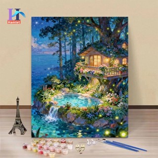 Hamlet40x50ซม.ระบายสีตามตัวเลข/ติดตั้งกรอบเรียบร้อยแล้ว/ภาพร…