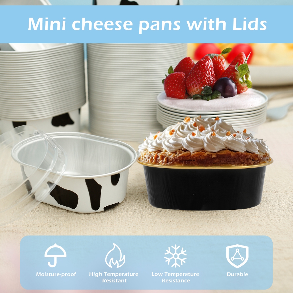 400/200/100 ชิ้น ถ้วยฟอยล์อลูมิเนียม ทนความร้อน 68 มล. พร้อมฝาปิดใส ถาดทรงรี ใหญ่ ทรงกลม ถาดฟอยล์ทำขนม ฟอยล์อบขนม แบบหนาพิเศษ อลูมิเนียมฟอยล์ คัพเค้ก มัฟฟิน ทาร์ต ฟอยล์+ฝา วยฟอยล์อลูมิเนียม อเนกประสงค์ กันน้ํามัน สําหรับเตาอบ ไมโครเวฟ - รูปที่ 3