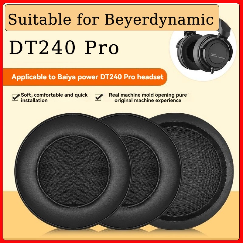 1 คู่ Earmuffs-เหมาะสําหรับ Beyerdynamic DT240 Pro หูฟัง Earmuffs หูฟังบลูทูธป้องกันกรณีแผ่นรองหูฟัง