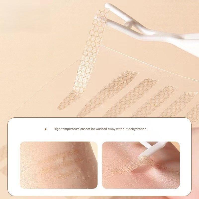 สติกเกอร์ตาสองชั้นที่มองไม่เห็น Natrual Eyelid Tape Breathable Eyelid Strips กันน้ํา 200PCs ธรรมชาติไม่มีรอยต่อ Sticky Lace Eyelid เทปสติกเกอร์เหงื่อ Breathable Eye เทป - รูปที่ 3