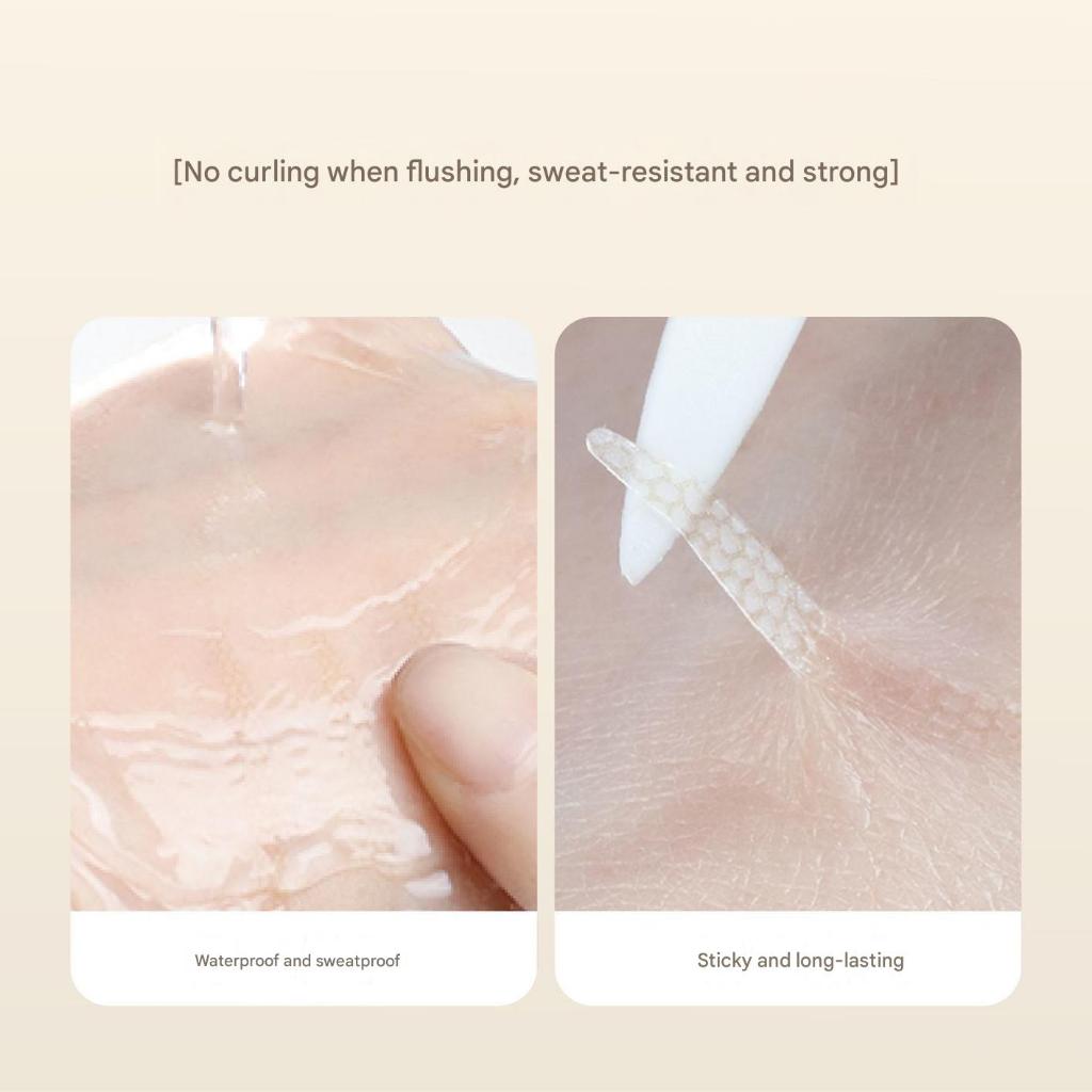 สติกเกอร์ตาสองชั้นที่มองไม่เห็น Natrual Eyelid Tape Breathable Eyelid Strips กันน้ํา 200PCs ธรรมชาติไม่มีรอยต่อ Sticky Lace Eyelid เทปสติกเกอร์เหงื่อ Breathable Eye เทป - รูปที่ 5