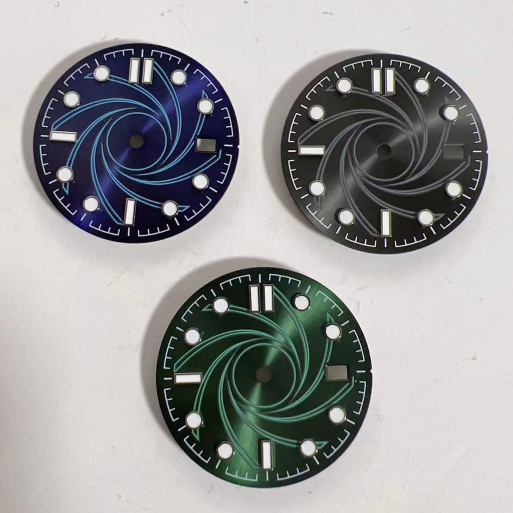 31 มม.นาฬิกาผู้ชาย Dial Custom Mechanical Movement Luminous Dial สําหรับ ETA2836/2824 Mingzhu DG2813