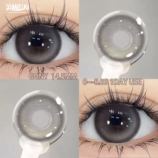 YIMEIXI คอนแทคเลนส์แบบใช้แล้วทิ้งรายวัน 2 ชิ้นเกรด 14.5 มม.สีน้ําตาลเลนส์ธรรมชาติ Safe WT 40%