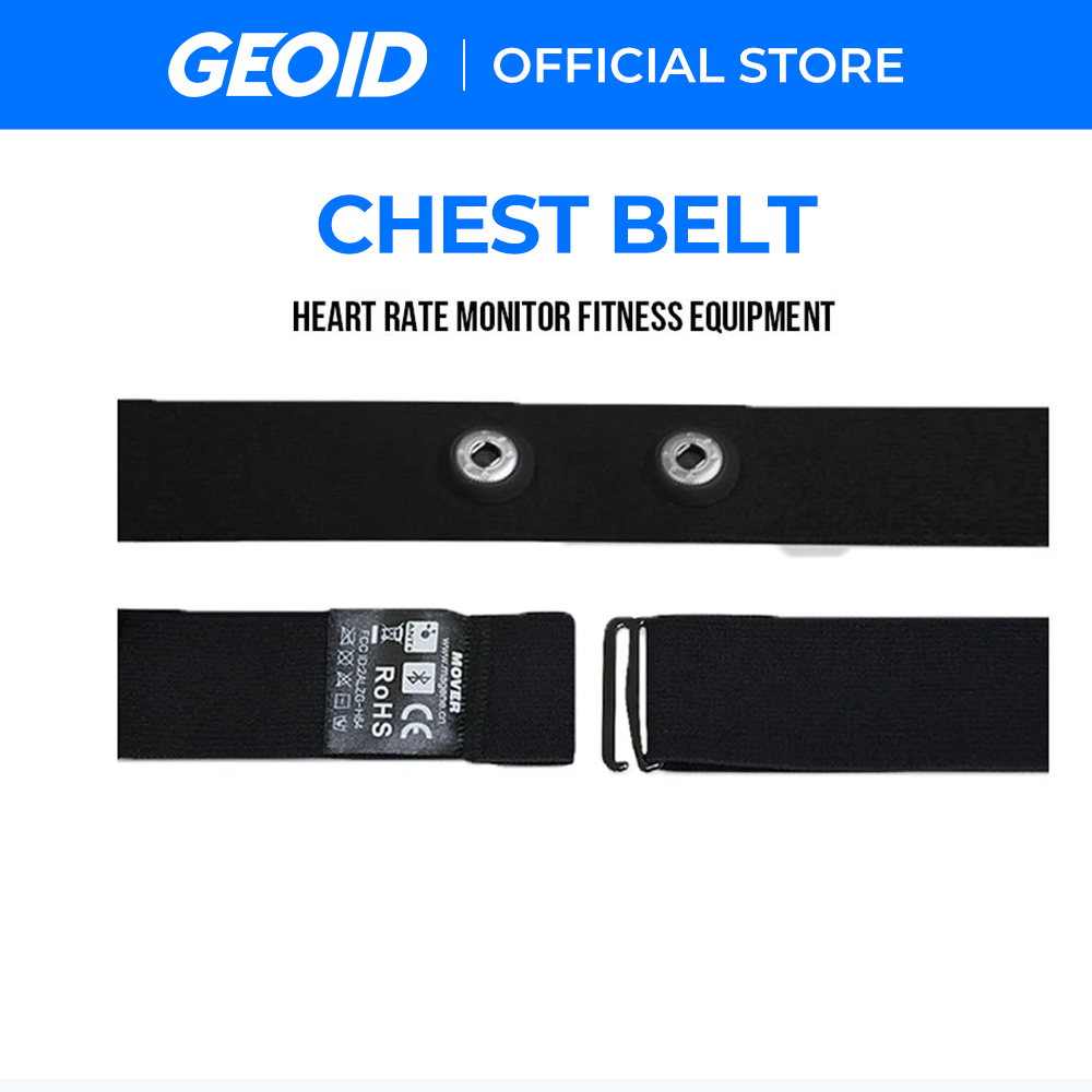 GEOID Heart Rate Monitor Belt with Bluetooth, Suitable for Garmin and Bryton Devices