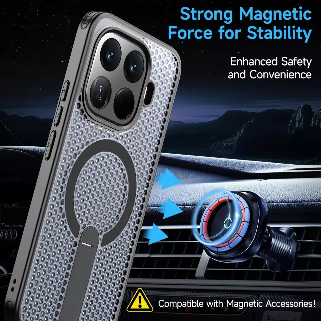 เคสโทรศัพท์แม่เหล็กกระจายความร้อนสําหรับ Xiaomi 15T PRO / 14T PRO, ฝาครอบกันกระแทกพร้อมที่วาง, ป้องกันโทรศัพท์มือถือ, เคสป้องกันสมาร์ทโฟน thumbnail 8