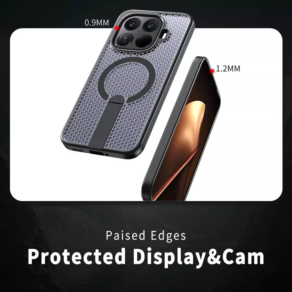 เคสโทรศัพท์แม่เหล็กกระจายความร้อนสําหรับ Xiaomi 15T PRO / 14T PRO, ฝาครอบกันกระแทกพร้อมที่วาง, ป้องกันโทรศัพท์มือถือ, เคสป้องกันสมาร์ทโฟน thumbnail 4
