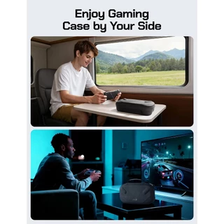 JSAUX กระเป๋าถือสําหรับ ROG Xbox Ally / ROG Xbox Ally X (2025) เปลือกแข็งป้องกัน Double-Decker, Dual Layer กระเป๋าเดินทางแบบพกพาเหมาะกับอะแดปเตอร์, Cable-BG0136