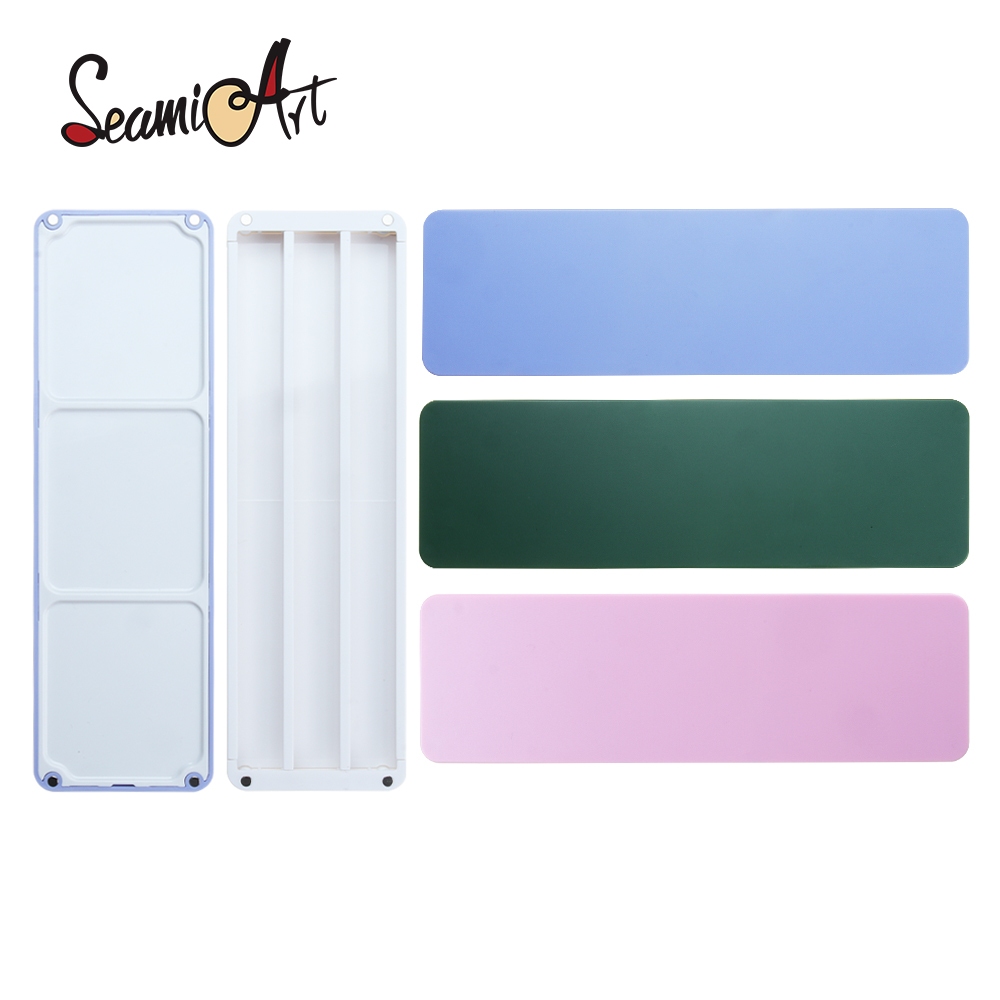 SeamiArt Jenga สีน้ํากล่องภาพวาดสําหรับครึ่ง Full Pans Gouache อะคริลิค Subpackage เดี่ยวสีน้ํา