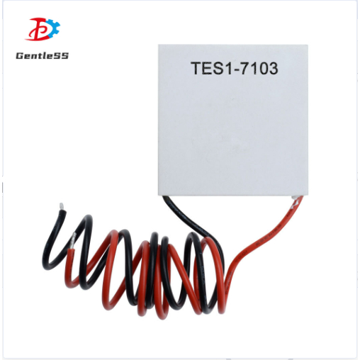 TES1-7103 แผ่นทําความเย็นเซมิคอนดักเตอร์ DC5-8V 3A 23X23MM 150mm Wire -55℃~85℃
