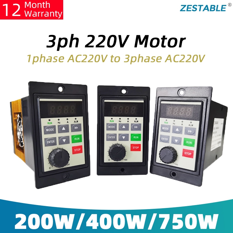 220v VFD 0.4KW-5.5KW อินพุต 1ph 220V เอาต์พุต 3ph 220V มอเตอร์ควบคุมความเร็วความถี่ไดรฟ์อินเวอร์เตอร์