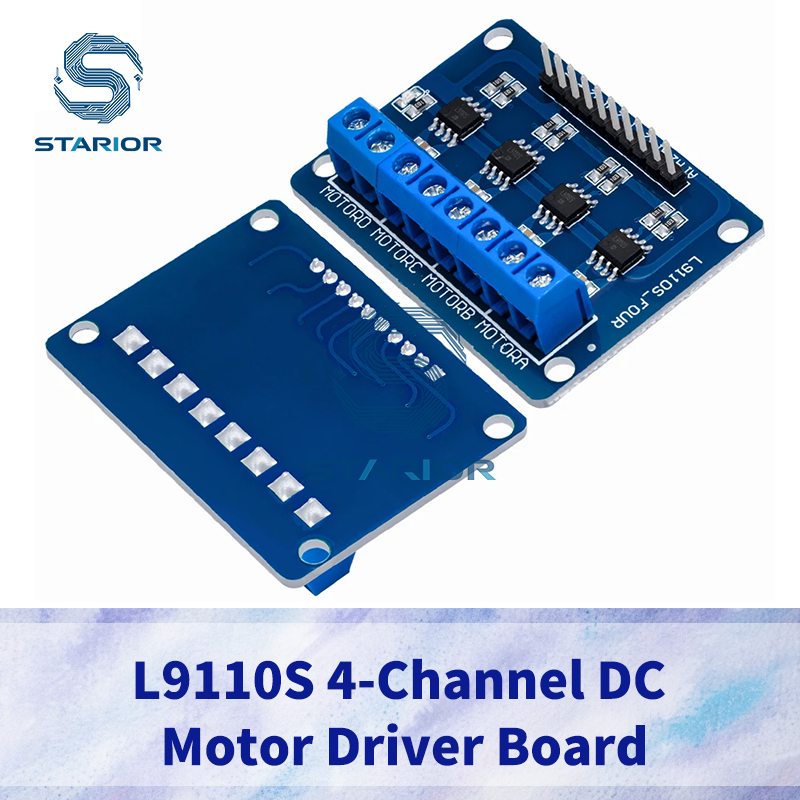 L9110S 4-Channel DC Motor Driver Board - 4-Way H-Bridge Control Module สําหรับหุ่นยนต์อัจฉริยะรถ