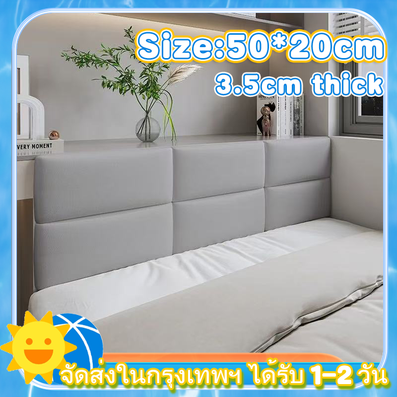👍3D ป้องกันการชนกันนุ่มเบาะติดผนังสำหรับเด็กห้องสติ๊กเกอร์ติดผนังแบบนุ่มป้องกันการกระแทกตกแต่งวอลเปเปอร์พื้นหลังแบบมีกาวในตัวแพ็คนุ่มสำหรับเด็กอนุบาล 3 ซม. (ขนาด 20x50 ซม.)