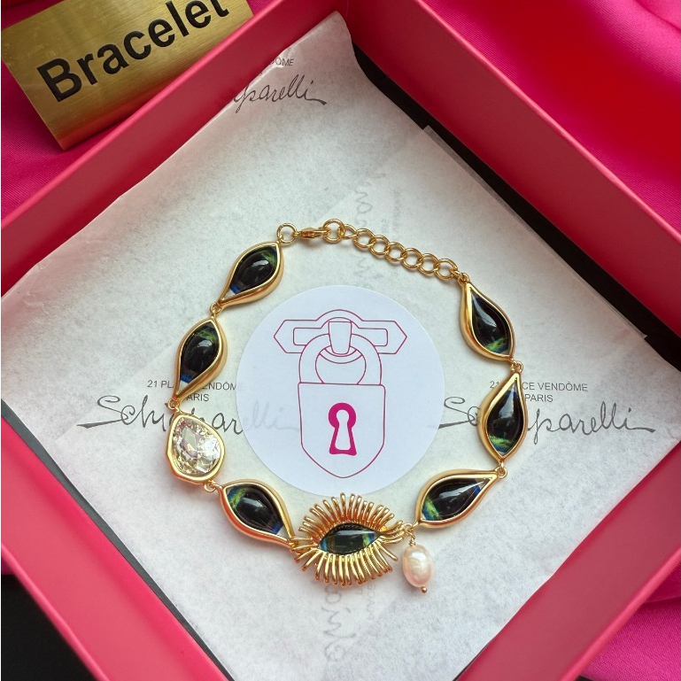 สร้อยข้อมือ baobao schiaparelli สไตล์.Blue Devil's Eye