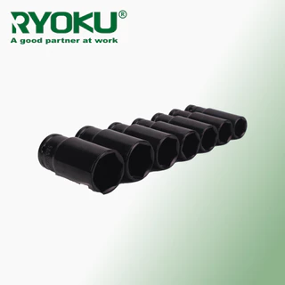 RYOKU ซ็อกเก็ตประแจผลกระทบ 15 ชิ้นชุด 1/2 ชุดเต้ารับไฟฟ้า