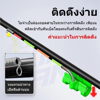 เบ็ดตกปลายางลอย มีระบบที่ให้สัญญาณเมื่อมีปลา nibble และไฟ LED เพื่อดึงดูดนํ้าหนักของปลา 10cm/15g