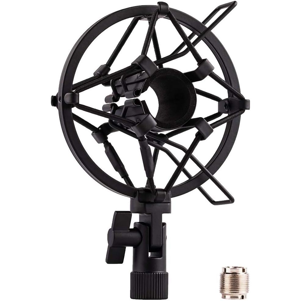 ไมโครโฟน Shock Mount ผู้ถือคลิป MIC Anti-Vibration สําหรับ 22 มม.-26 มม.แบบไดนามิก MIC เช่น SM58 58S