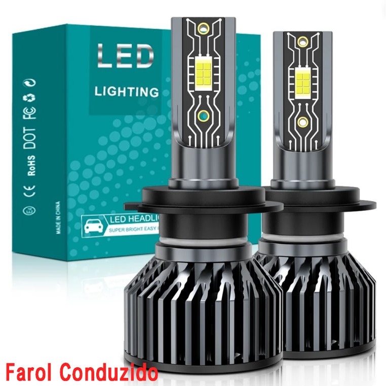 H7 หลอดไฟ LED Ultra Super Led 20000lm 60W ไฟหน้ารถ H4 H7 H11 9005 6500K Canbus พร้อมโปรเจคเตอร์