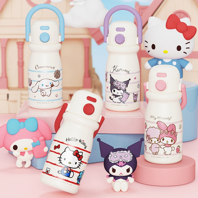 ส่งจากไทย🚚Sanrio แก้วน้ำสแตนเลส SUS316 แก้วน้ำมีหูจับ แก้วเก็บความเย็น แก้วน้ำเก็บอุณหภูมิ ของขวัญ