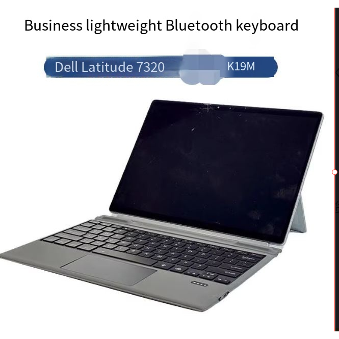 เหมาะสําหรับแท็บเล็ต Dell 7320/K19M แท็บเล็ต Universal Backlight แม่เหล็กไร้สายบลูทูธคีย์บอร์ดทัชแพด