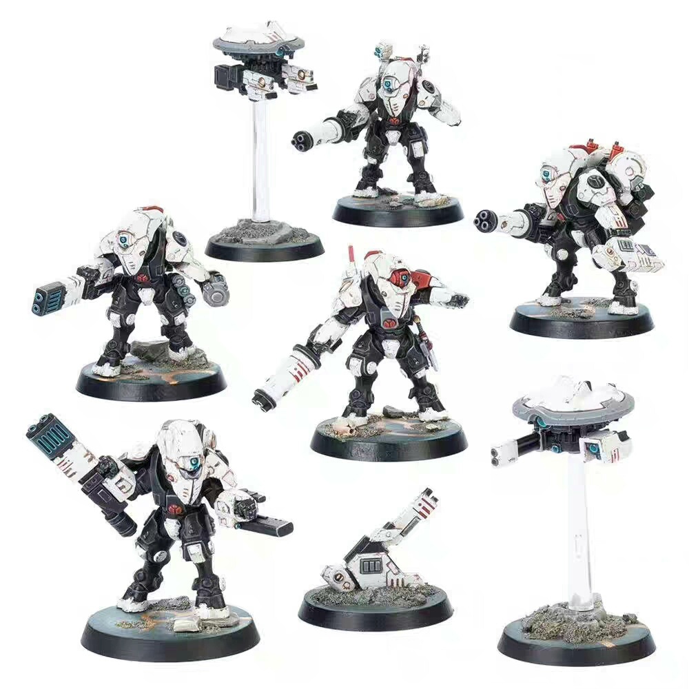 ทีมฆ่า: Dead Silence Wolf Scouts,XV26 Stealth Battlesuits, Resin Recast Model (ประกอบไม่ทําสี)