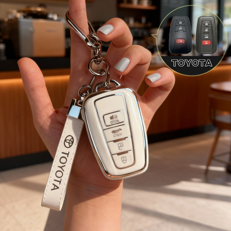 สําหรับ Toyota Prius Camry Corolla C-HR CHR RAV4 Prado Toyota Key Cover Toyota พวงกุญแจผู้ถือรถอุปกรณ์เสริม