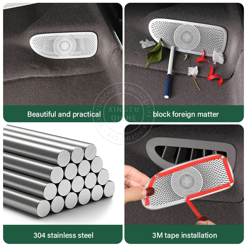 เหมาะสำหรับ 2025 Zeekr 7x รถที่นั่งด้านล่าง Air Outlet COVER สแตนเลส Anti-clogging COVER การปรับเปลี่ยนภายในอุปกรณ์เสริม ราคา ถูกที่สุด ดีลบีเคเค แกลเลอรีภาพที่ 6