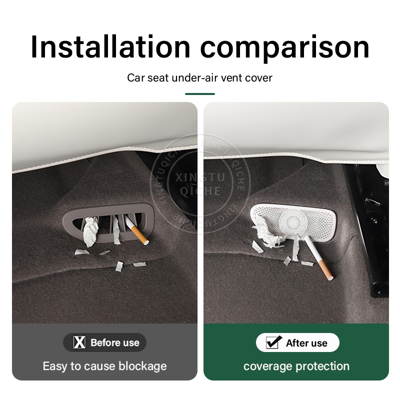 เหมาะสำหรับ 2025 Zeekr 7x รถที่นั่งด้านล่าง Air Outlet COVER สแตนเลส Anti-clogging COVER การปรับเปลี่ยนภายในอุปกรณ์เสริม ราคา ถูกที่สุด ดีลบีเคเค แกลเลอรีภาพที่ 3
