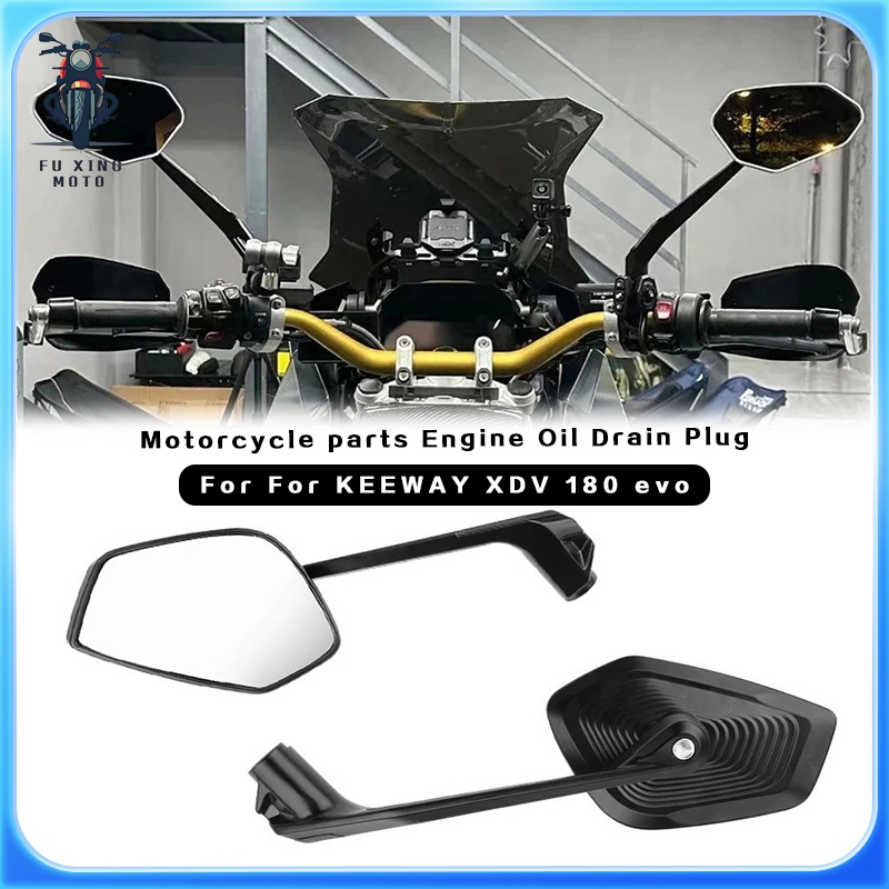 อุปกรณ์เสริมรถจักรยานยนต์กระจกมองหลังด้านข้างสําหรับ KEEWAY XDV 180 evo