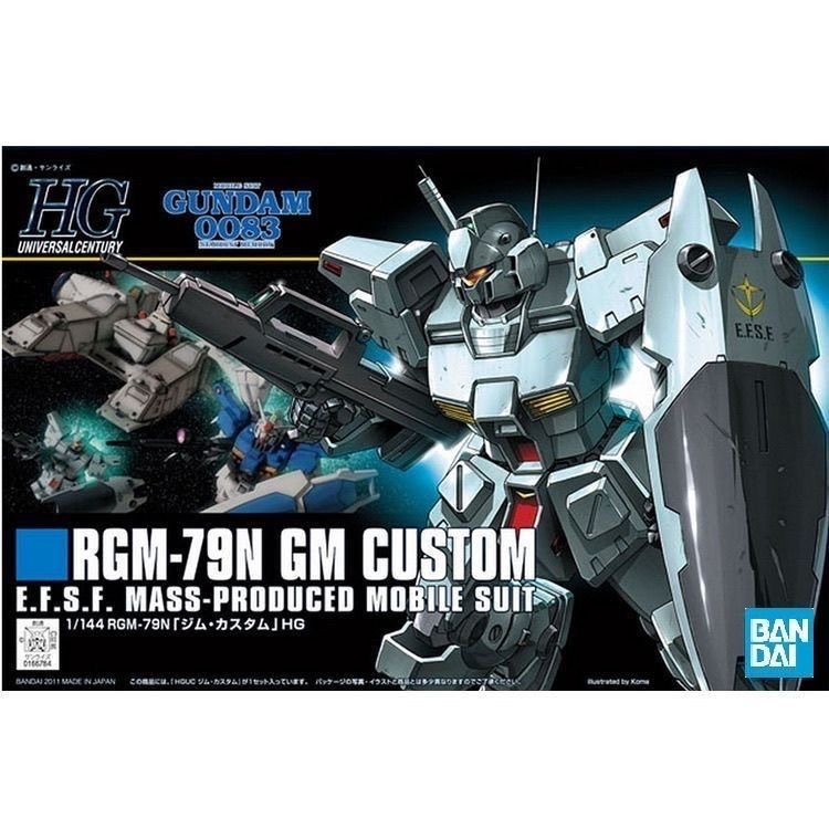 BANDAI HG 1/144 Mobile Suit Gundam 0083 HGUC 120 RGM-79N GM CUSTOM