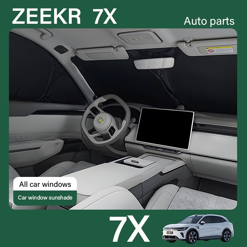 เหมาะสำหรับ 2025 Zeekr 7x รถ Sun Shade ผ้าม่านหน้าต่างรถฉนวนกันความร้อน Sun Shade รถความเป็นส่วนตัว Parasol อุปกรณ์ตกแต่งภายในรถยนต์