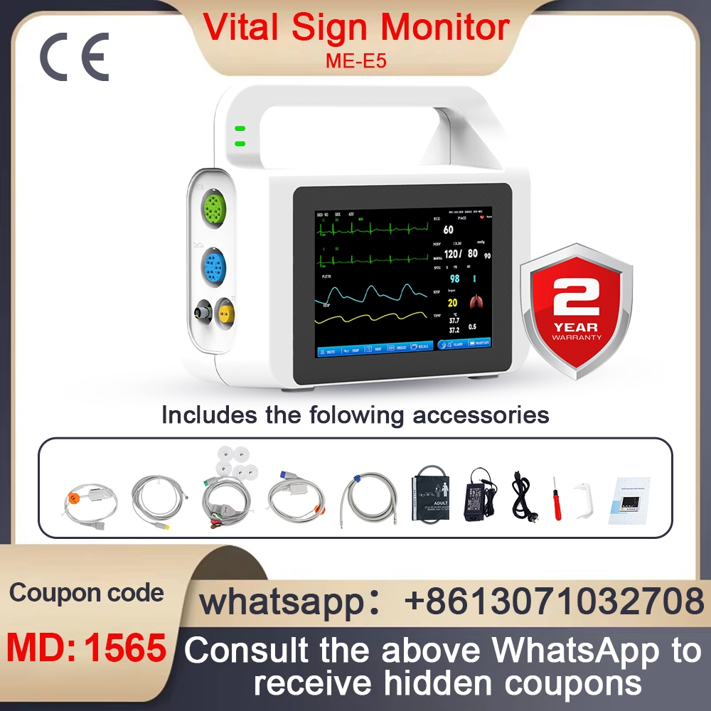 Resoxy Vital Signs Monitor แบบพกพา Multi-parameter ผู้ป่วย Monitor สําหรับผู้ใหญ่ Pediatric Neonatal