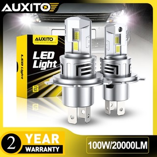 AUXITO 2Pcs M6S 100W 20000LM H4 Car LED Headlight Super Bright 9003 HB2 Car Headlight Auto Car Headlamp 6500K white