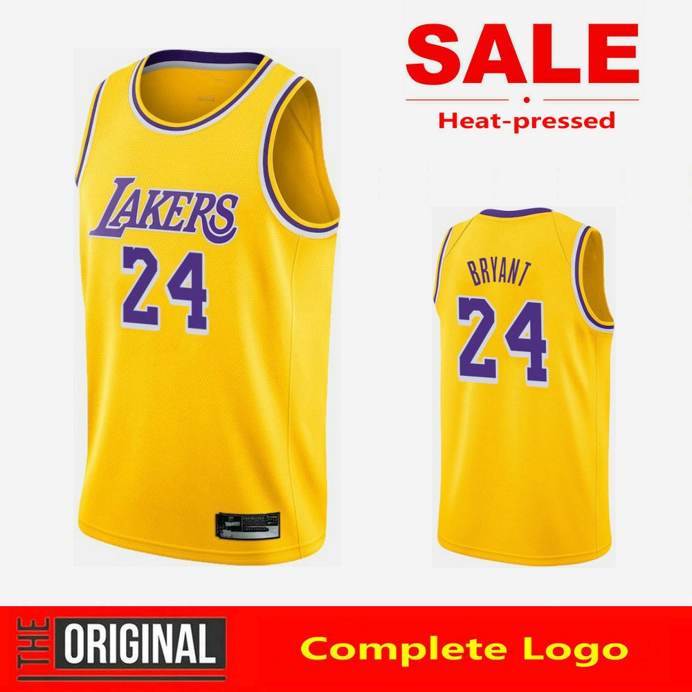 เสื้ออัดความร้อน New Lakers 24 Kobe Bryant Jersey