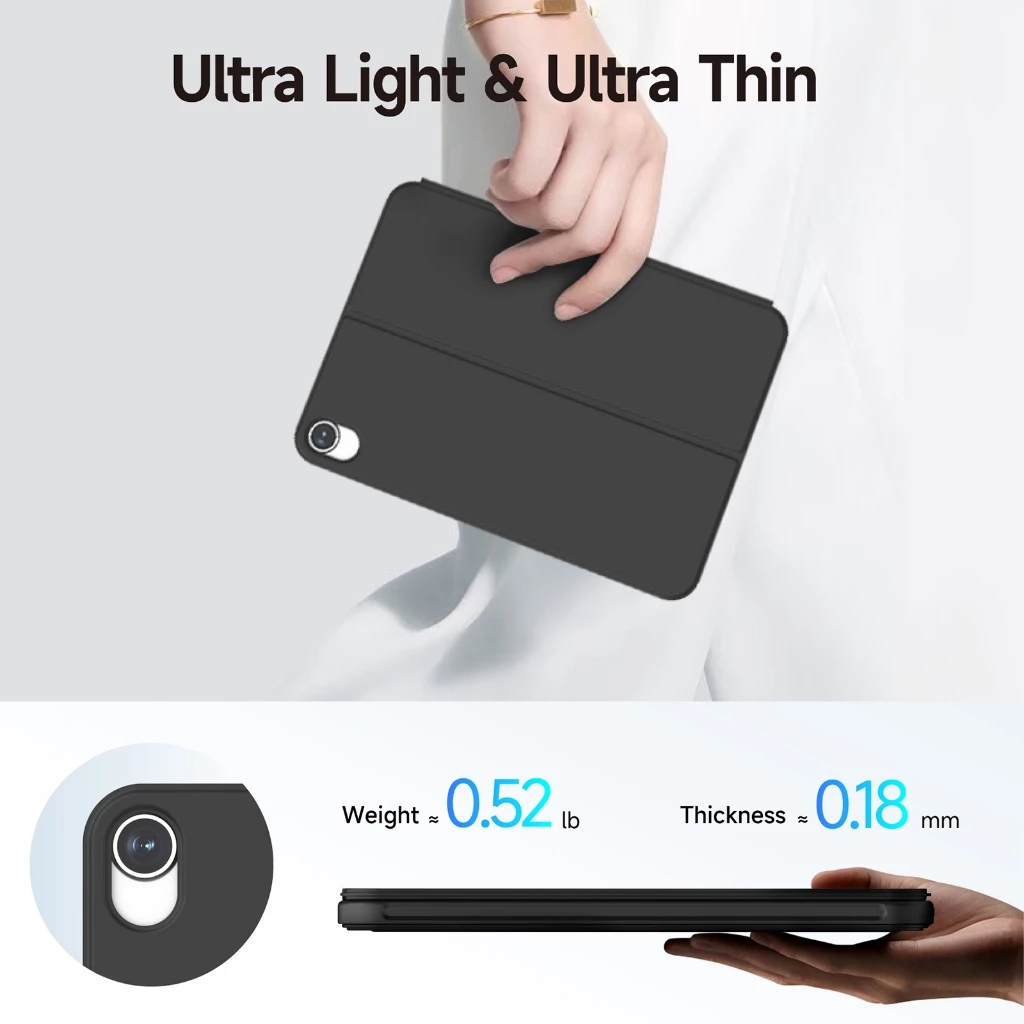 เคสคีย์บอร์ดแม่เหล็ก Bluetooth สำหรับ iPad mini 6 / 7 A17 thumbnail 8