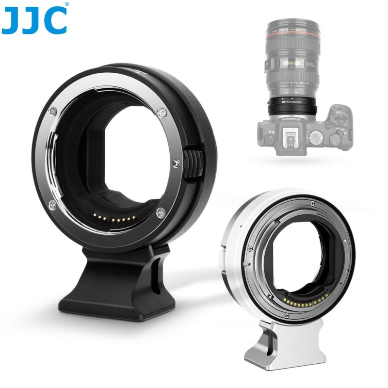 JJC EF-EOS R อะแดปเตอร์เมาท์เลนส์ สำหรับติดเลนส์เมาท์ Canon EF EF-S กับตัวกล้องมิเรอร์เลสเมาท์ RF Canon EOS R50 R10 R8 R7 R6 Mark II R6 R5 R3 RP R Ra